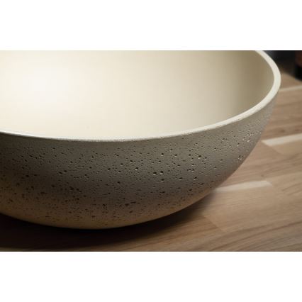 Sapho - Lavoar pentru blat FORMIGO Ø 39 cm, beton/bej