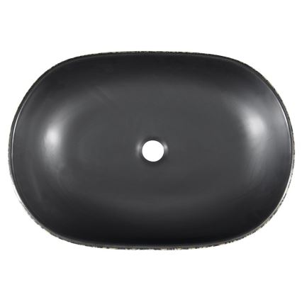 Sapho - Lavoar pentru blat PRIORI 60x40 cm ceramică/negru/albastru