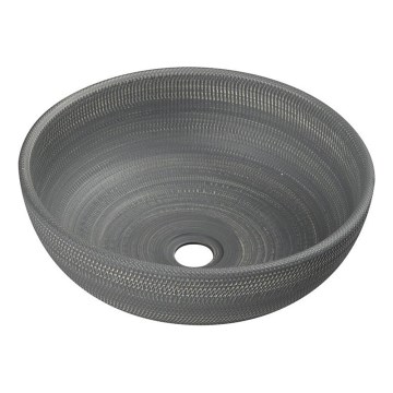 Sapho - Lavoar pentru blat PRIORI Ø 41 cm, ceramică/gri