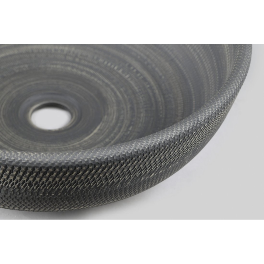 Sapho - Lavoar pentru blat PRIORI Ø 41 cm, ceramică/gri