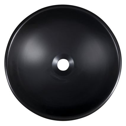Sapho - Lavoar pentru blat PRIORI, Ø 41 cm, negru/alb