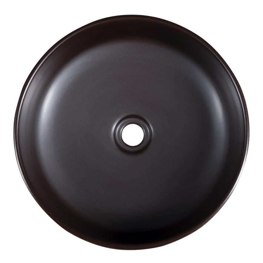 Sapho - Lavoar pentru montaj pe blat PRIORI Ø 41 cm, maro/albastru