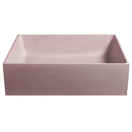 Sapho - Lavoar pentru montare pe blat 47,5x36,5 cm beton/roz