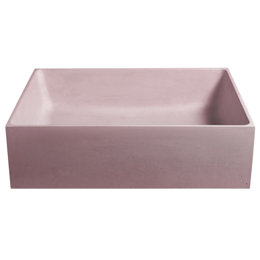 Sapho - Lavoar pentru montare pe blat 47,5x36,5 cm beton/roz