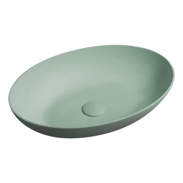 Sapho - Lavoar pentru montare pe blat FORMIGO 60 x 40 cm, beton/verde