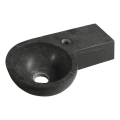 Sapho - Lavoar suspendat de colț BLOK 40 x 23 cm, montare pe dreapta, antracit