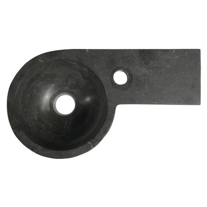 Sapho - Lavoar suspendat de colț BLOK 40 x 23 cm, montare pe dreapta, antracit
