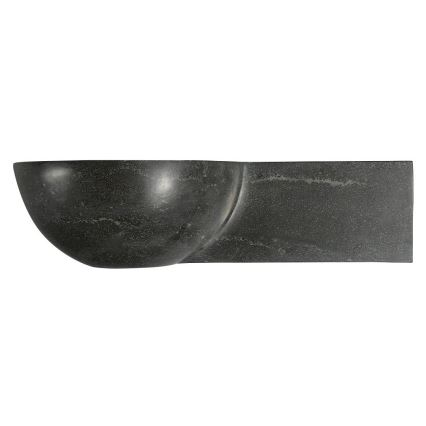 Sapho - Lavoar suspendat de colț BLOK 40 x 23 cm, montare pe dreapta, antracit