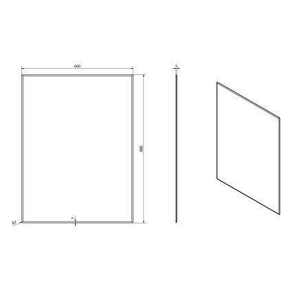 Sapho - Oglindă ACCORD 60 x 80 cm