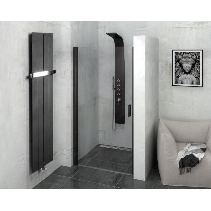 Sapho - Radiator de baie COLONNA 180 x 29 cm, negru