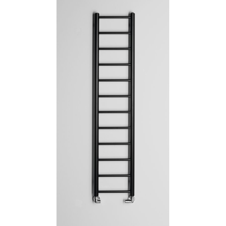 Sapho - Radiator de baie DINA 138x30 cm, negru mat
