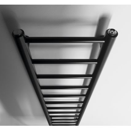 Sapho - Radiator de baie DINA 138x30 cm, negru mat
