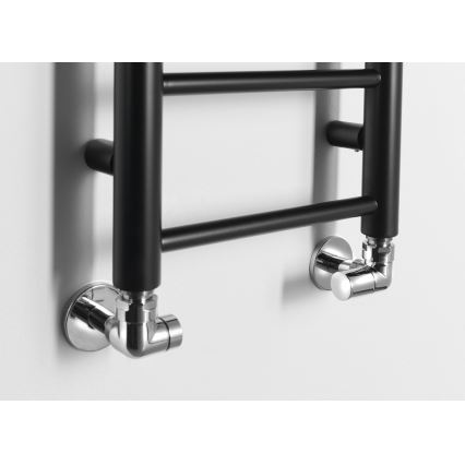 Sapho - Radiator de baie DINA 138x30 cm, negru mat