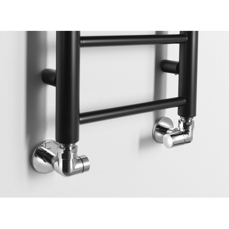 Sapho - Radiator de baie DINA 138x30 cm, negru mat