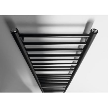 Sapho - Radiator de baie DINA 156x40 cm negru mat
