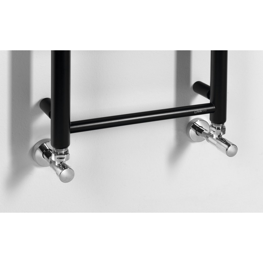 Sapho - Radiator de baie DINA 168 x 35 cm, negru mat