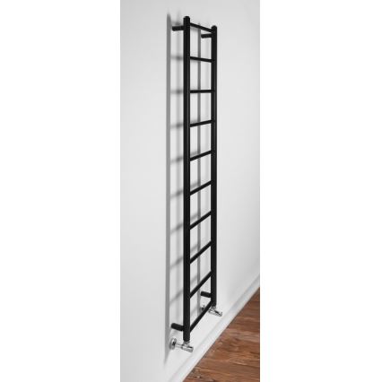 Sapho - Radiator de baie DINA 168 x 35 cm, negru mat