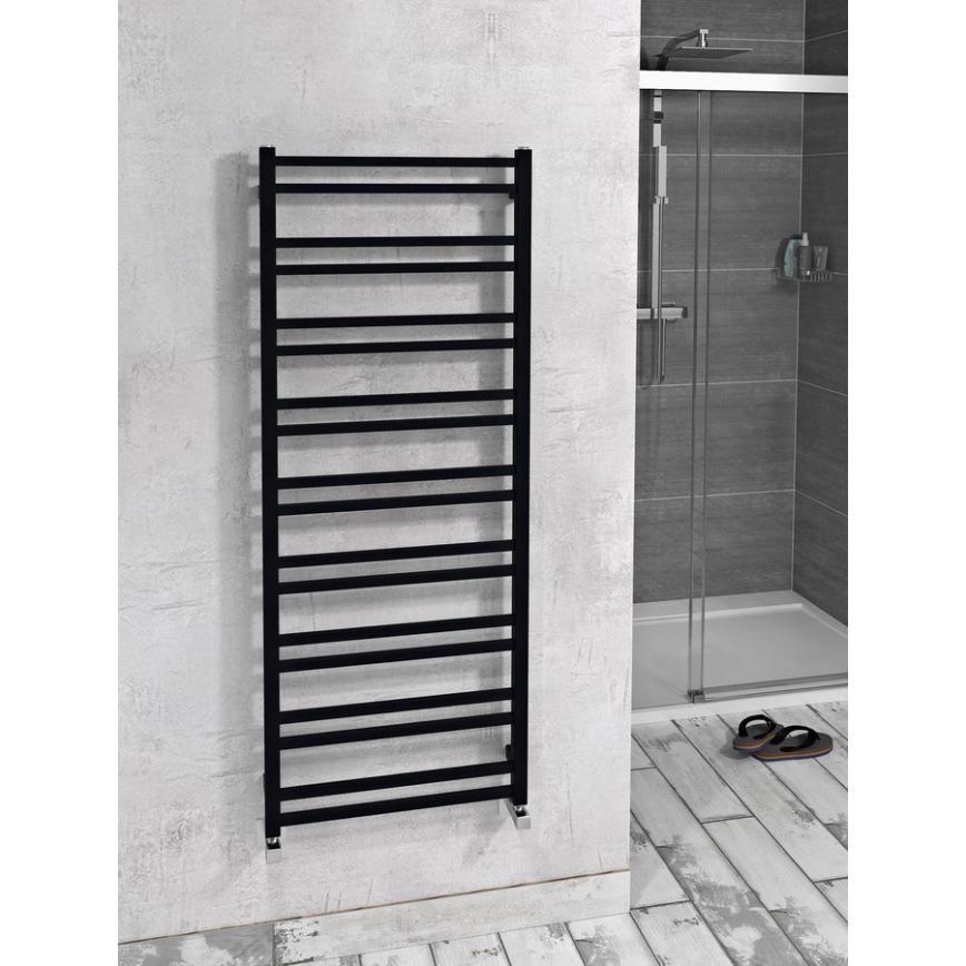 Sapho - Radiator de baie METRO DOS 143x55 cm negru mat