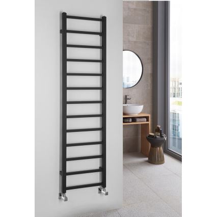 Sapho - Radiator de baie METRO DOS 323W 40x150 cm, negru mat