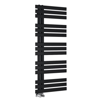 Sapho - Radiator de baie SILVANA 124x50 cm negru mat