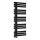Sapho - Radiator de baie SILVANA 124x50 cm negru mat