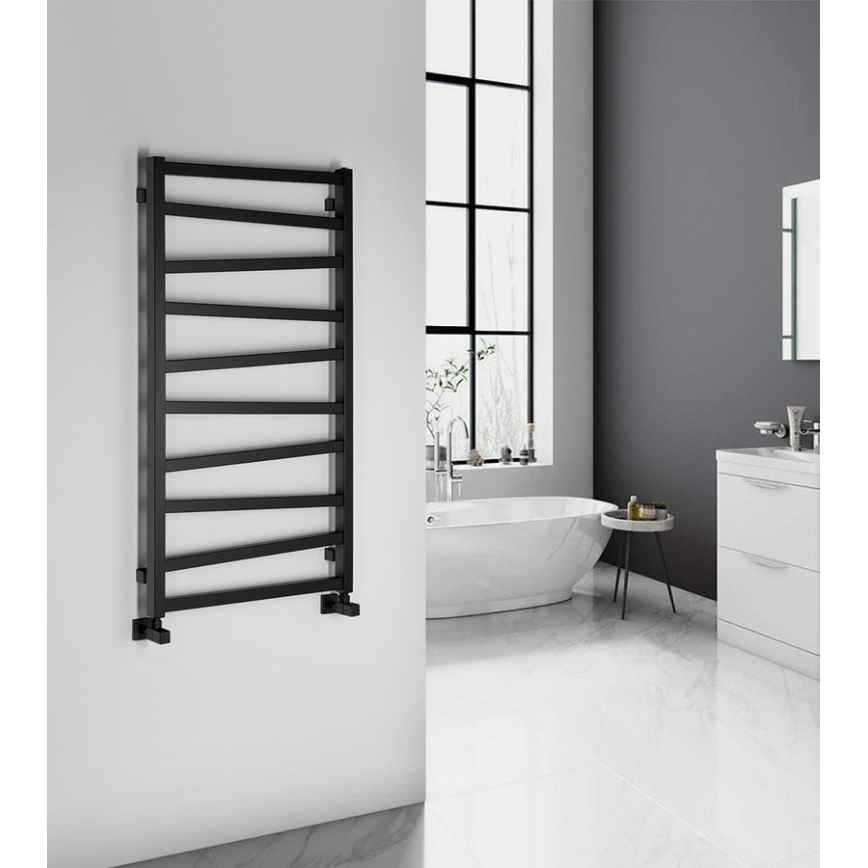 Sapho - Radiator de baie ZIG 110x60 cm negru