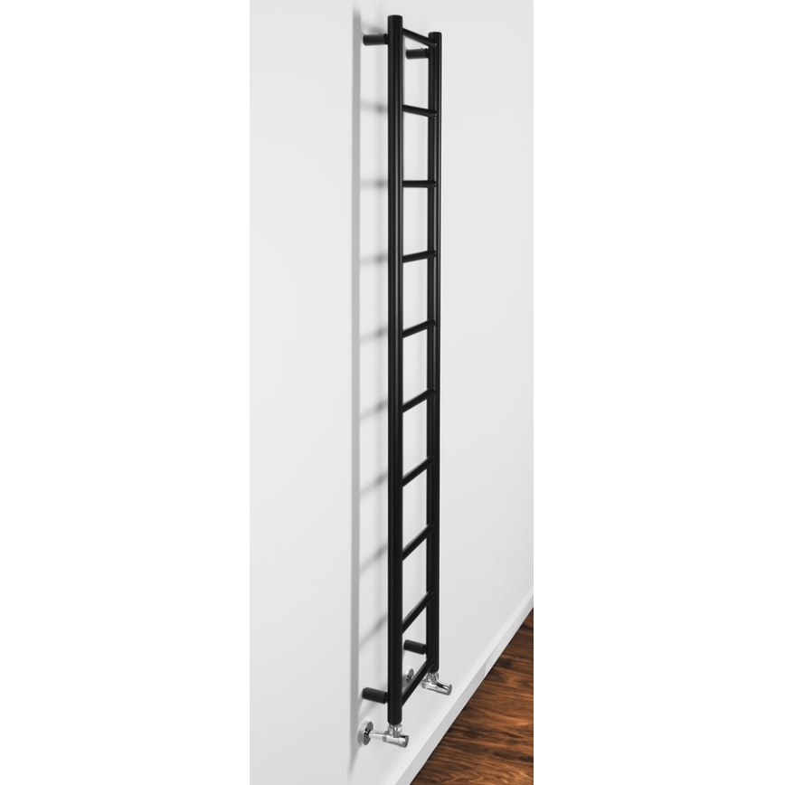 Sapho - radiator pentru baie DINA 168x25 cm negru mat