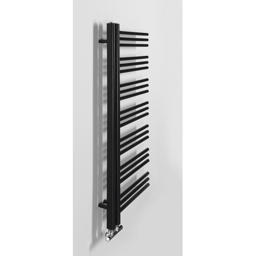 Sapho - Radiator pentru baie DORLION, 400 W, 50 x 120 x 50 cm, negru mat