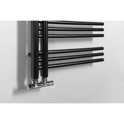 Sapho - Radiator pentru baie DORLION, 400 W, 50 x 120 x 50 cm, negru mat