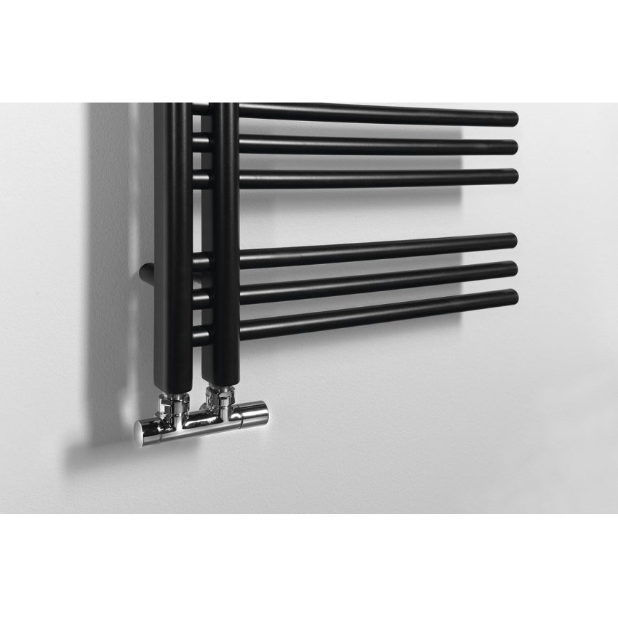 Sapho - Radiator pentru baie DORLION, 400 W, 50 x 120 x 50 cm, negru mat