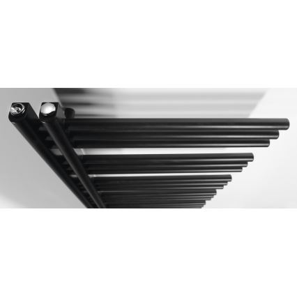 Sapho - Radiator pentru baie DORLION, 400 W, 50 x 120 x 50 cm, negru mat