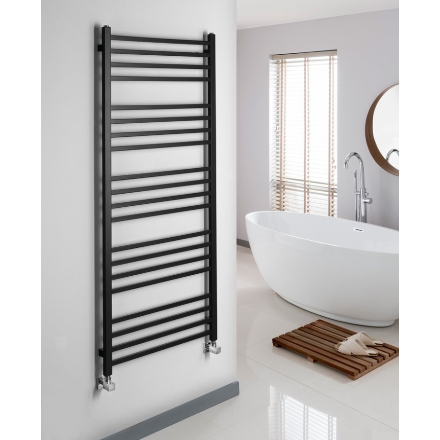 Sapho - Radiator pentru baie METRO, 557 W, 60 x 151 cm, negru mat