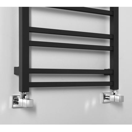 Sapho - Radiator pentru baie METRO DOS 110 x 50 cm, negru mat