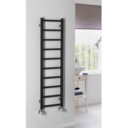 Sapho - Radiator pentru baie METRO LIGHT 211 W 30 x 114 cm negru mat