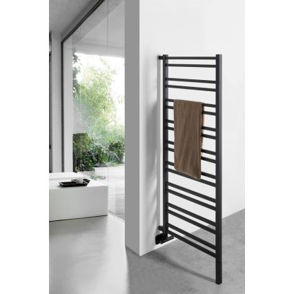 Sapho - Radiator pentru baie METRO SPACE, 525 W, 55 x 143 cm, negru mat