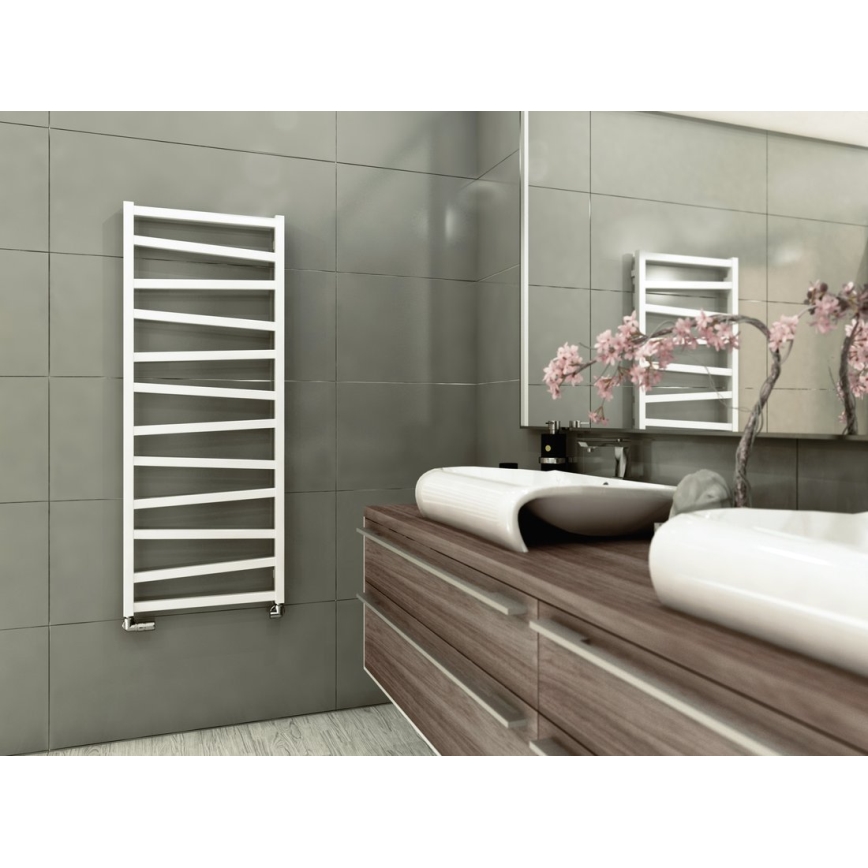 Sapho - Radiator pentru baie ZIG 133x50 cm, alb
