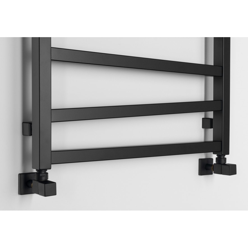 Sapho - Radiator pentru baie ZIG, 601 W/230 V, 60 x 133 cm, negru