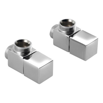 Sapho - Set de conectare pentru robinete unghiulare CUBE, 2 buc., crom lucios