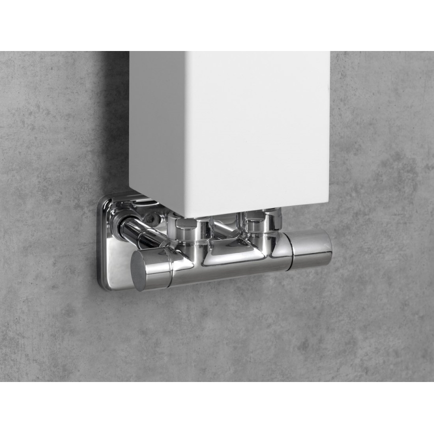 Sapho - Set de robineți pentru racord central TWIN, crom lucios