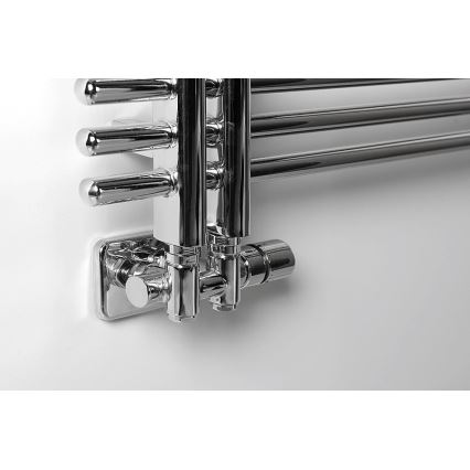 Sapho - Set termostatic pentru racord central TWIN COMBI dreaptă/crom lucios