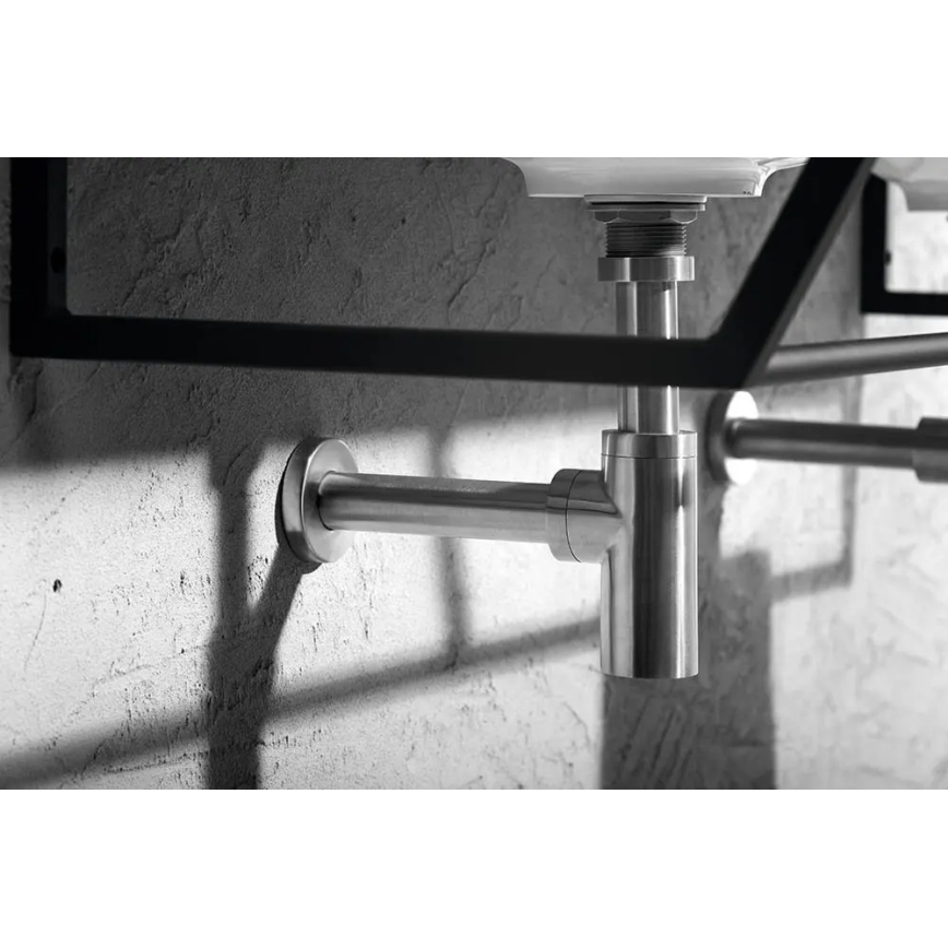 Sapho - Sifon pentru lavoar MINIMAL, inox mat