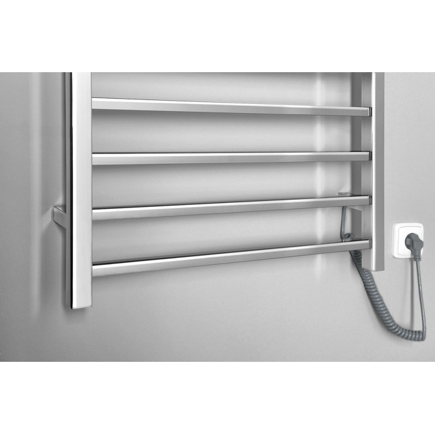 Sapho - Uscător electric de prosoape ESKINADO 130 W, 150 x 60 cm, oțel inoxidabil/crom lucios