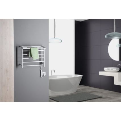 Sapho - Uscător electric pentru prosoape ELZOR, 60 W, 47 x 50 cm, alb mat