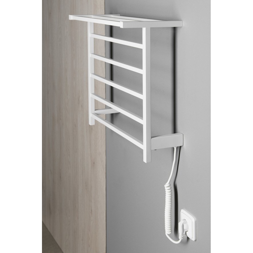 Sapho - Uscător electric pentru prosoape ELZOR, 60 W, 47 x 50 cm, alb mat