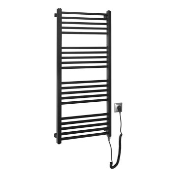 Sapho - Uscător electric pentru prosoape METRO-E, 400 W, 106 x 50 cm, negru mat
