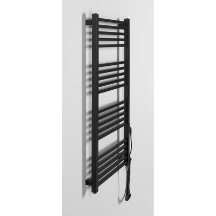 Sapho - Uscător electric pentru prosoape METRO-E, 400 W, 106 x 50 cm, negru mat