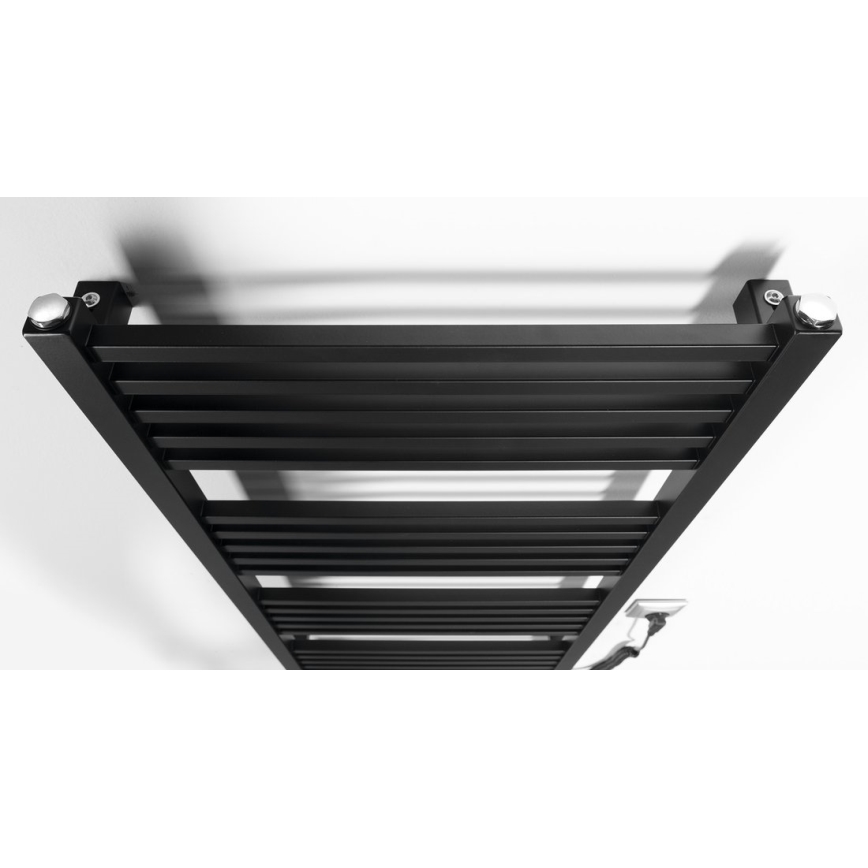 Sapho - Uscător electric pentru prosoape METRO-E, 400 W, 106 x 50 cm, negru mat