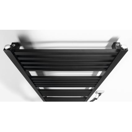 Sapho - Uscător electric pentru prosoape METRO-E, 400 W/230 V, 50 x 106 cm, negru mat