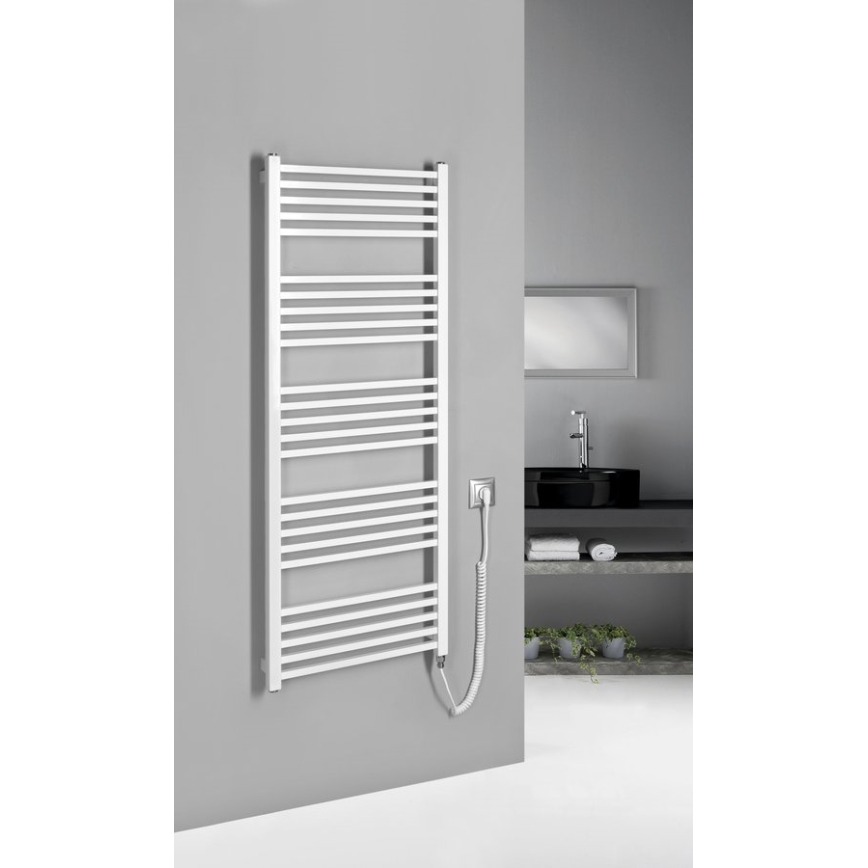 Sapho - Uscător electric pentru prosoape METRO-E 500 W 134 x 50 cm, alb