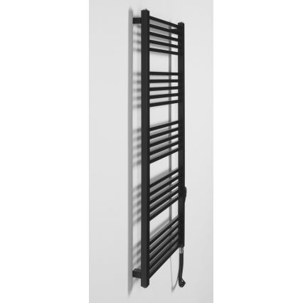Sapho - Uscător electric pentru prosoape METRO-E, 500 W, 134 x 50 cm, negru mat